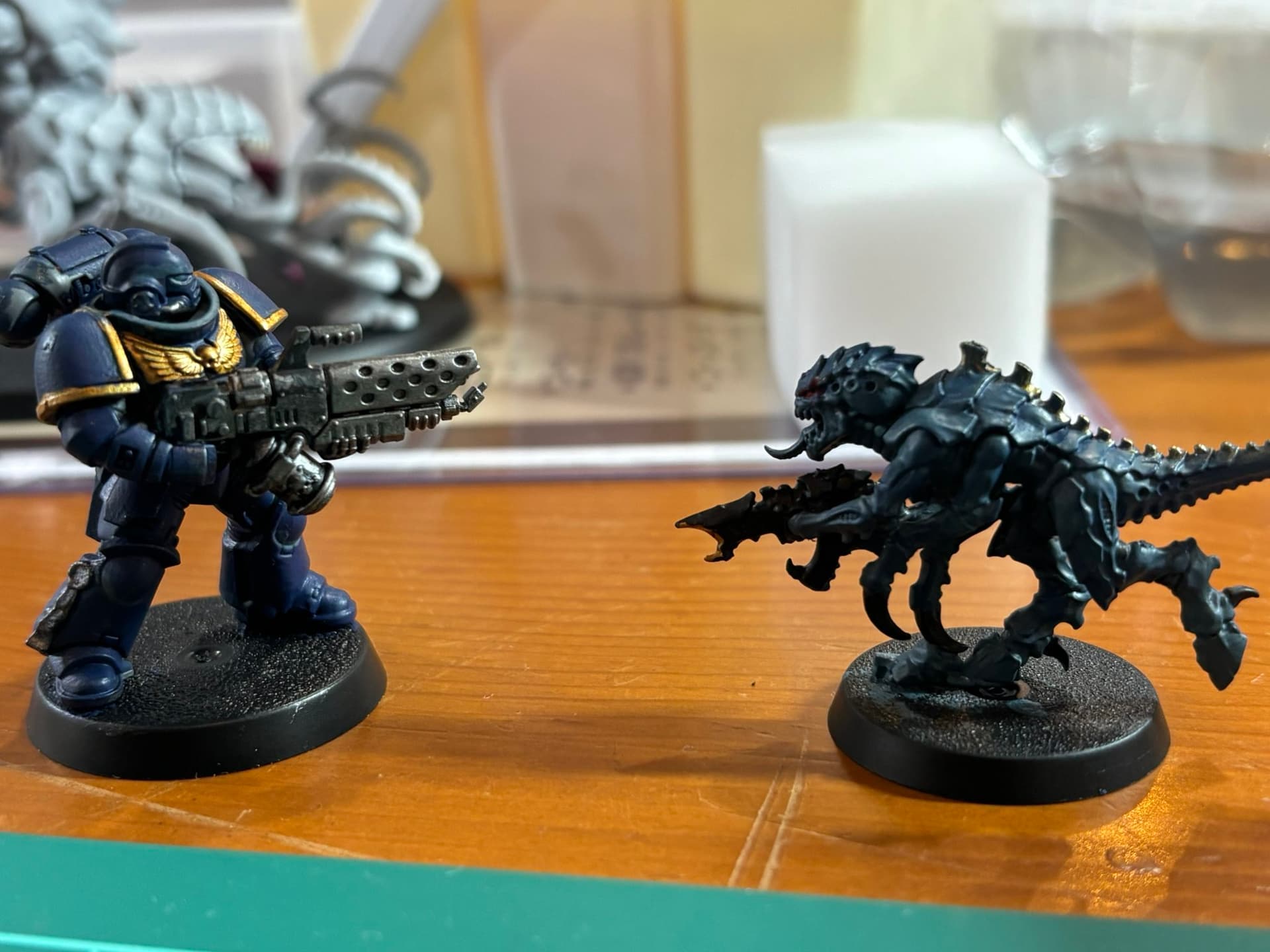 塗装体験の様子